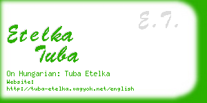 etelka tuba business card
